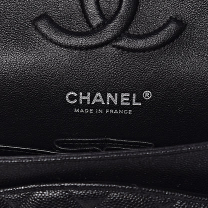 Chanel Iridescent Caviar Quilted Medium Double Flap Black 6 of 11