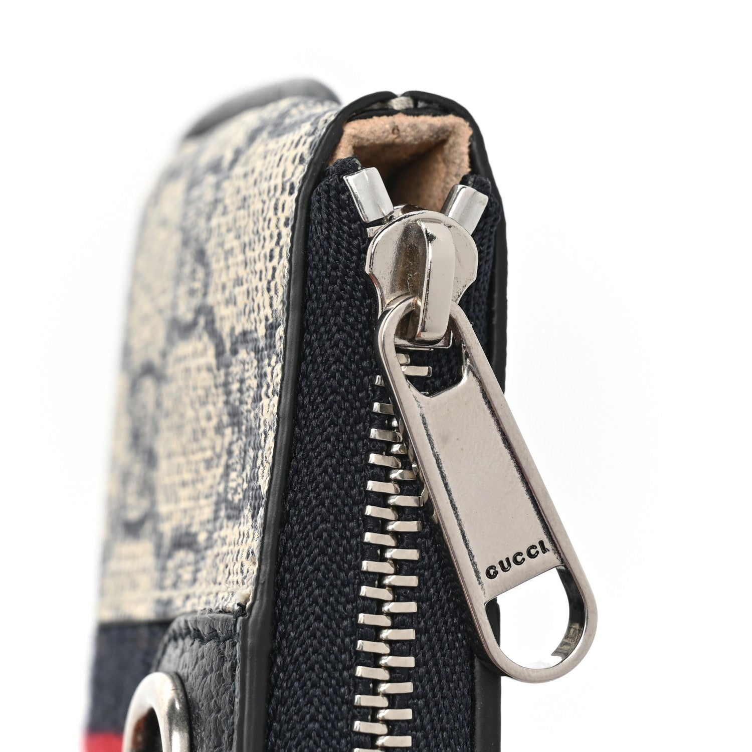 Gucci GG Supreme Monogram Web Ophidia Key Case Beige Blue 9 of 9