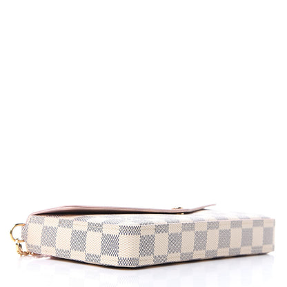 Louis Vuitton Damier Azur Calfskin Pochette Felicie Eau de Rose 5 of 10