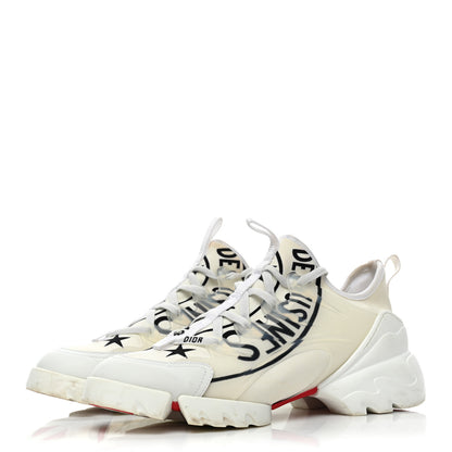 Christian Dior Neoprene Rubber Union Print Womens D-Connect Sneakers 40 Off White 3 of 21