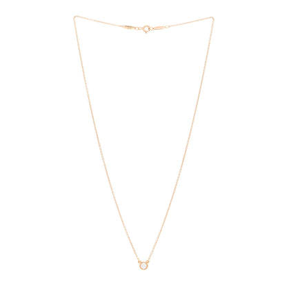 Tiffany 18K Rose Gold Diamond .17ct Elsa Peretti Diamonds by the Yard Pendant Necklace 3 of 5