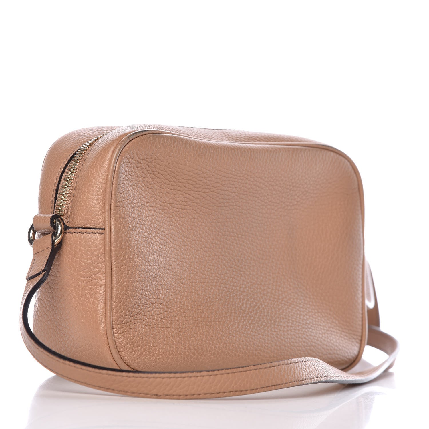 Gucci Pebbled Calfskin Small Soho Disco Bag Camelia 3 of 12