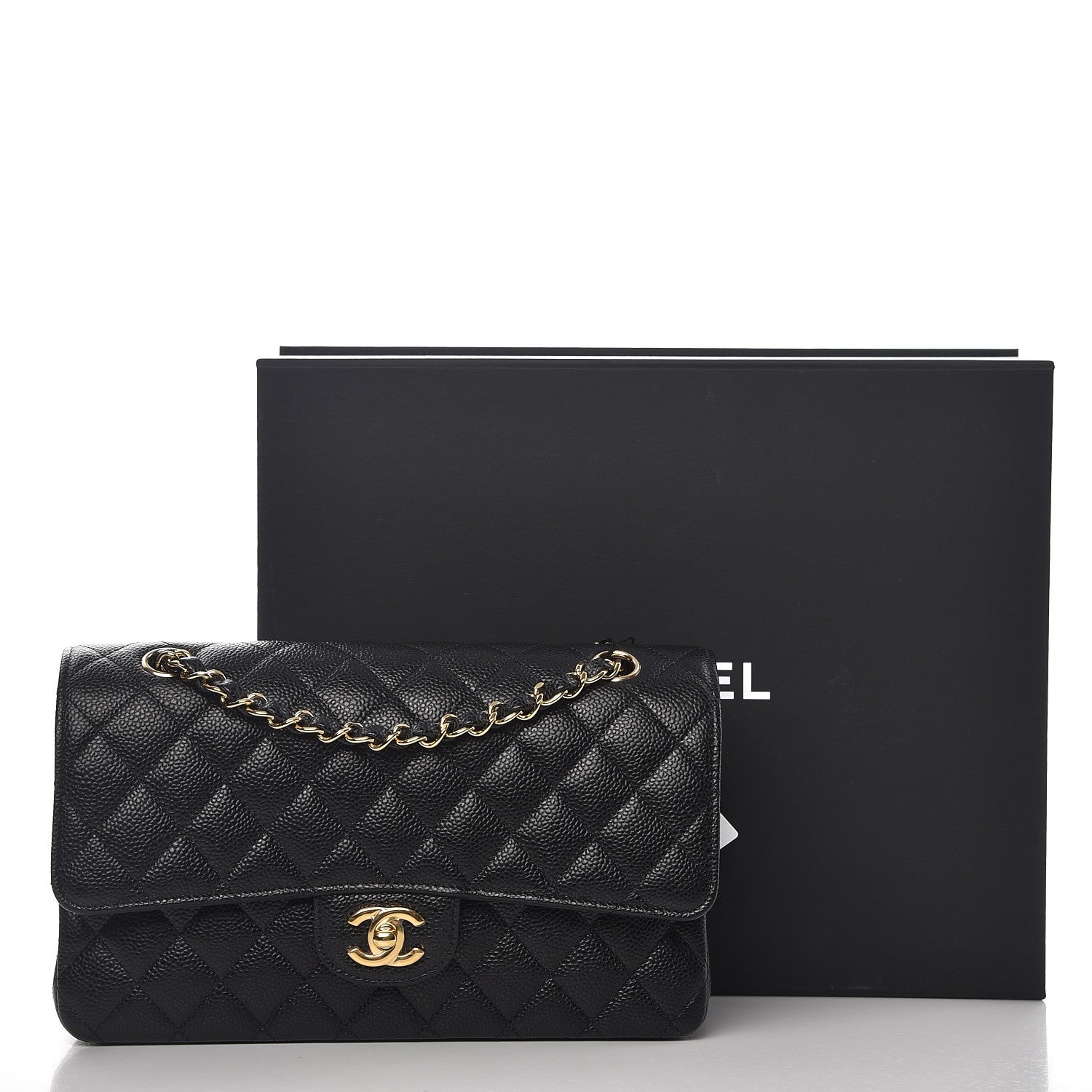 Chanel Caviar Quilted Medium Double Flap Black 9 of 9