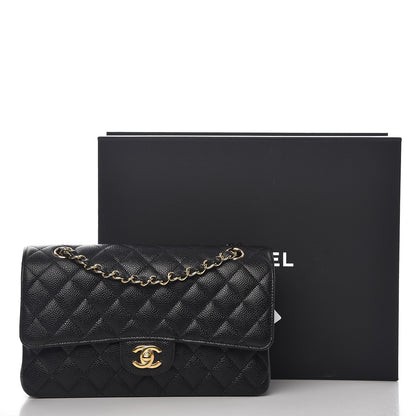 Chanel Caviar Quilted Medium Double Flap Black 9 of 9