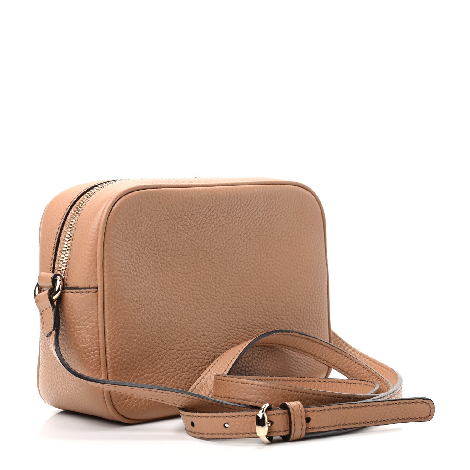 Gucci Pebbled Calfskin Small Soho Disco Bag Camelia 3 of 9