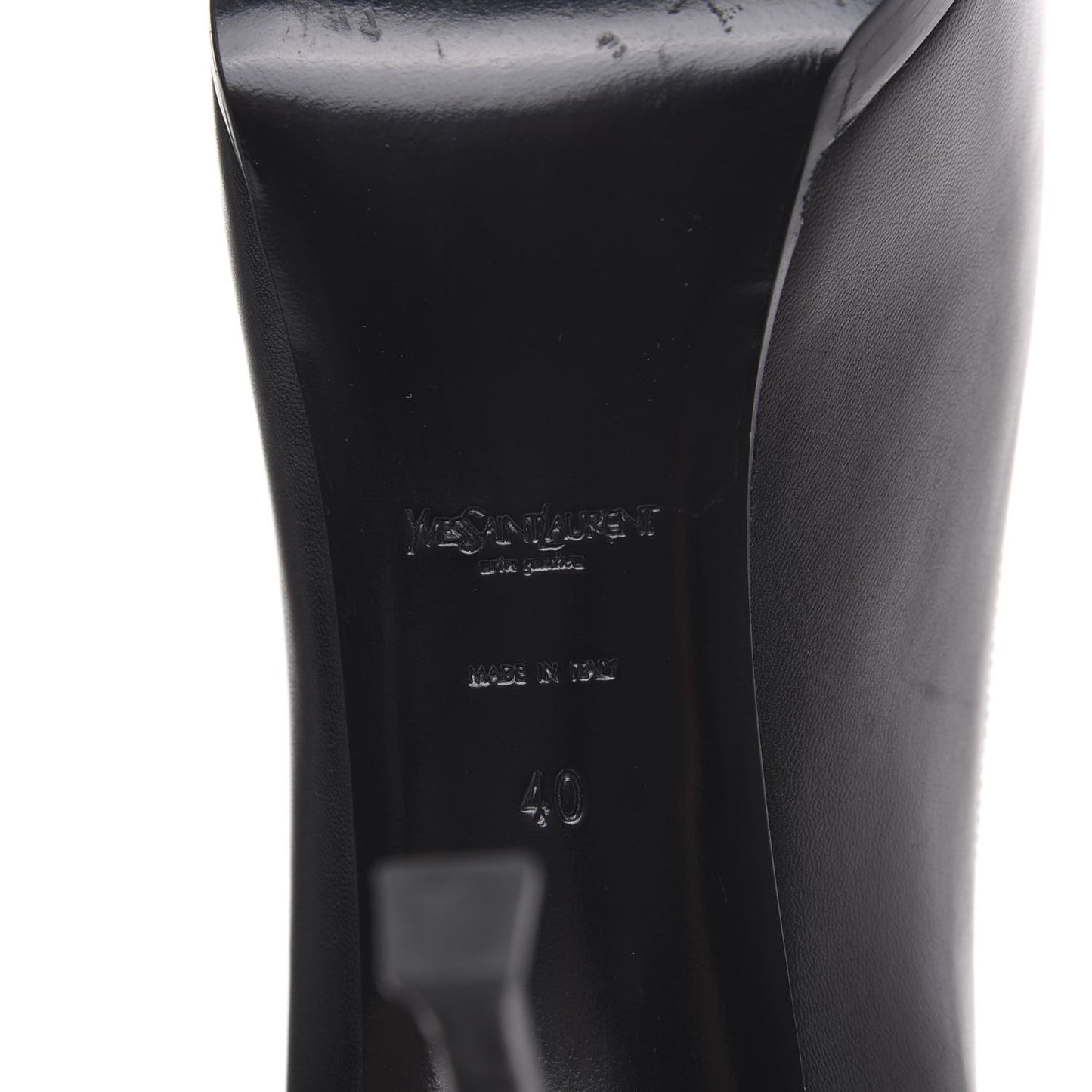 Calfskin Tribtoo 80 Platform Pumps 40 Black
