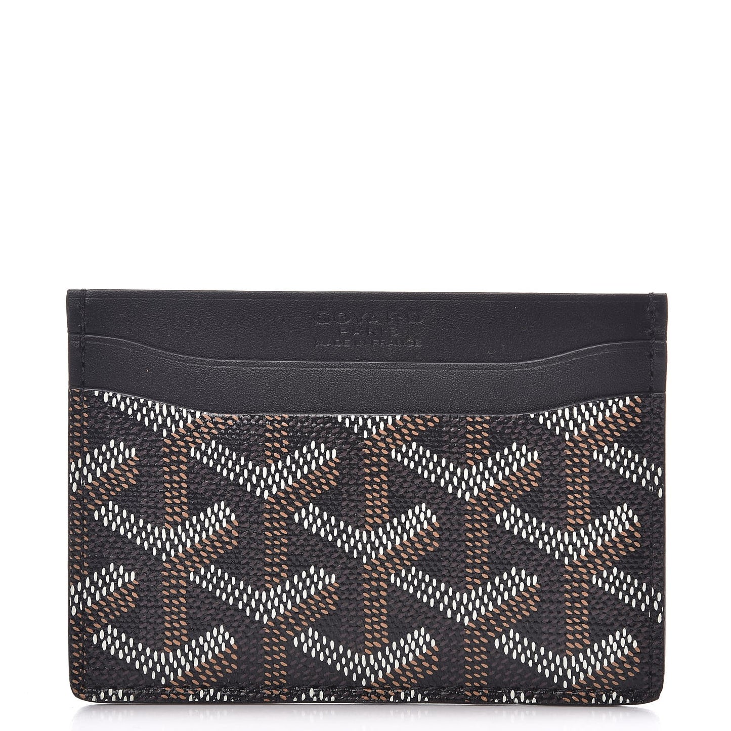 Goyardine Saint Sulpice Card Holder Black