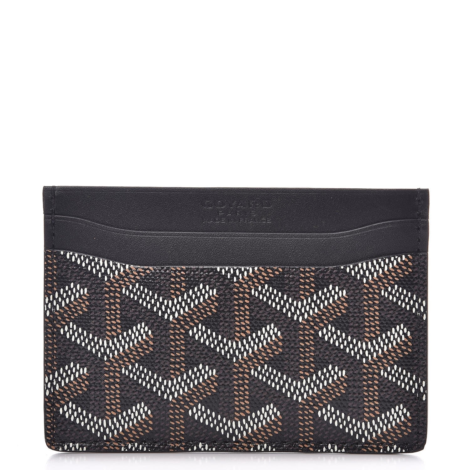 Goyard Goyardine Saint Sulpice Card Holder Black 1 of 8