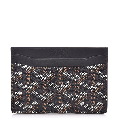 Goyard Goyardine Saint Sulpice Card Holder Black 1 of 8
