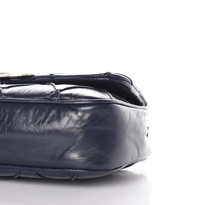 Chanel Lambskin Diamond Stitched Flap Navy 9 of 11