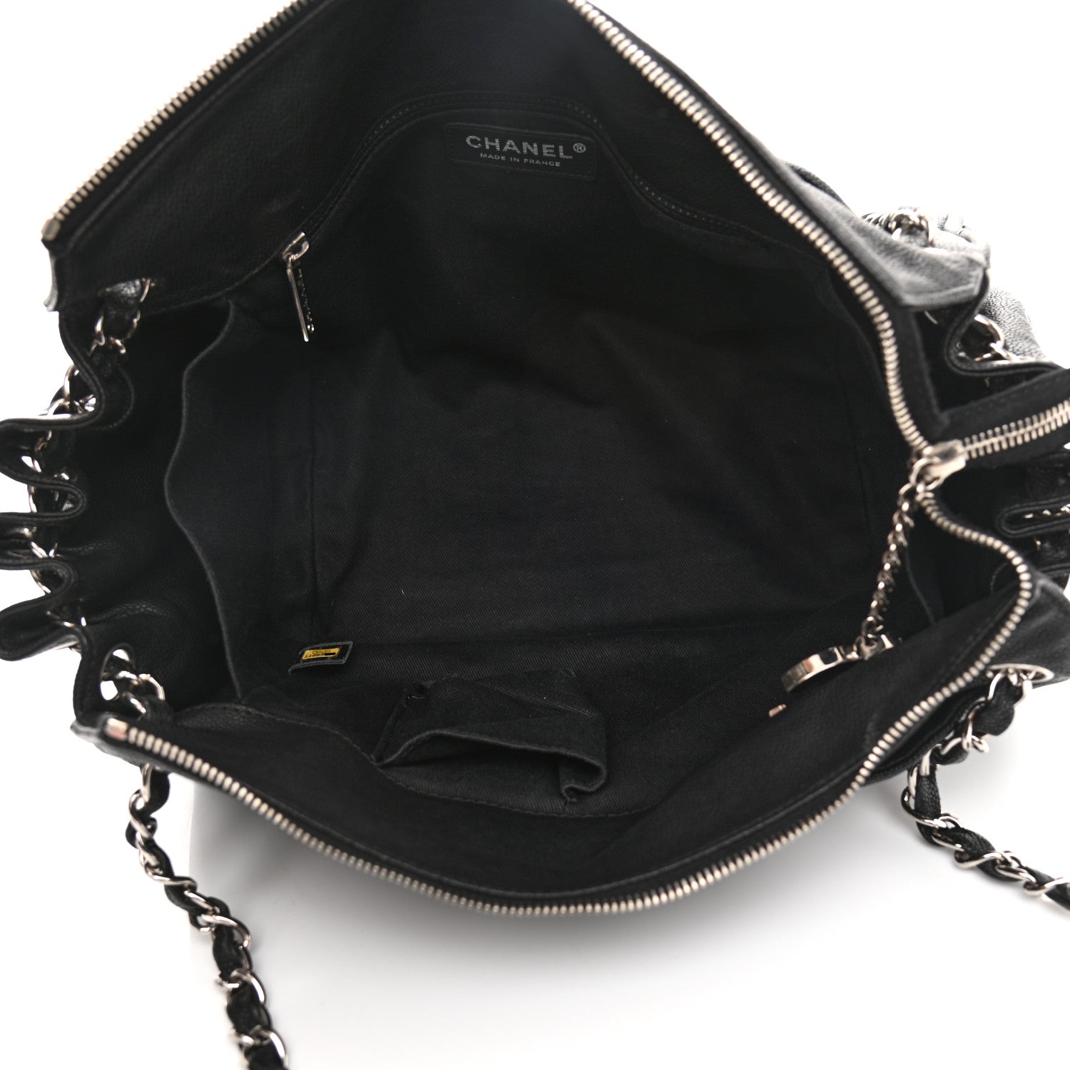 Chanel Caviar Diagonal Ligne Tote Black 5 of 13