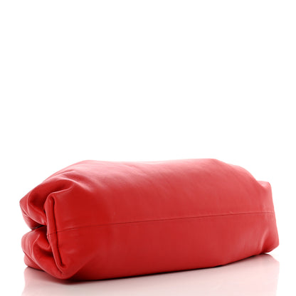 Bottega Veneta Smooth Butter Calf The Pouch Oversized Clutch Bright Red 4 of 9