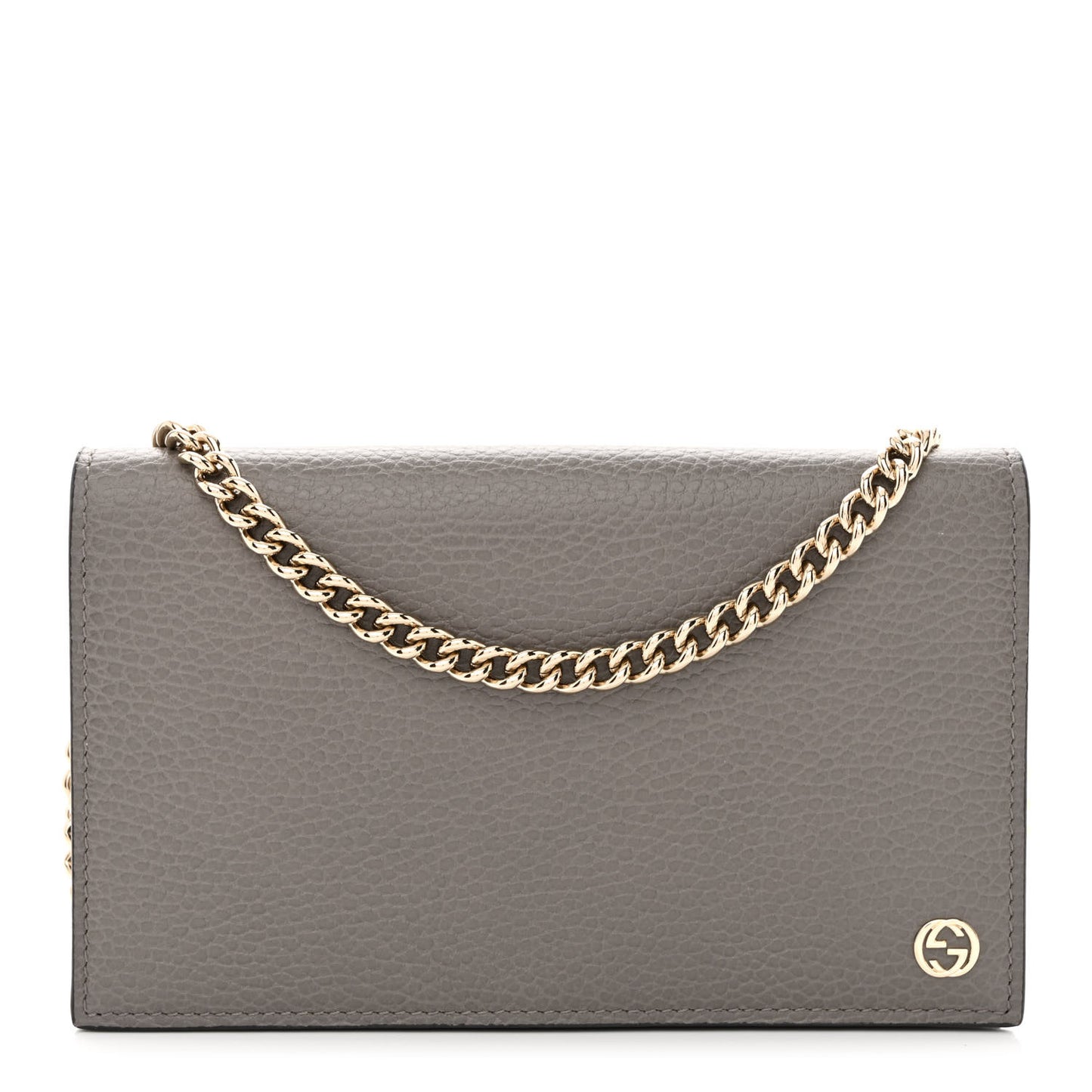 Dollar Calfskin Medium Betty Chain Wallet Loess