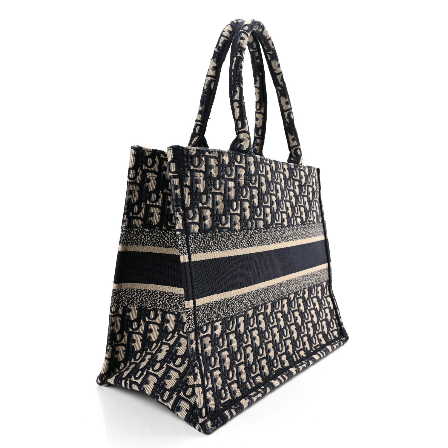 Christian Dior Oblique Medium Book Tote Blue Multicolor 3 of 12