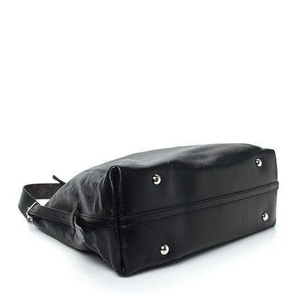 Louis Vuitton Lambskin CarryAll Vibe MM Black 5 of 10