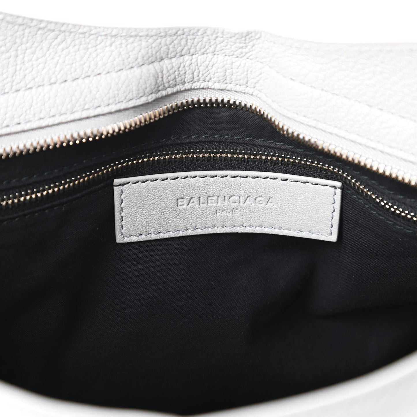 Chevre Gold Metallic Edge Hardware City Gris Perle