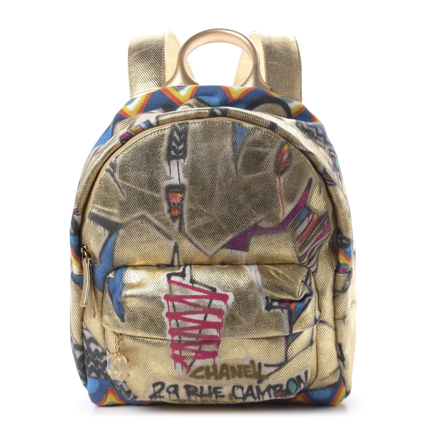 Chanel Graffiti Printed Canvas Street Spirit Backpack Multicolor 1 of 9