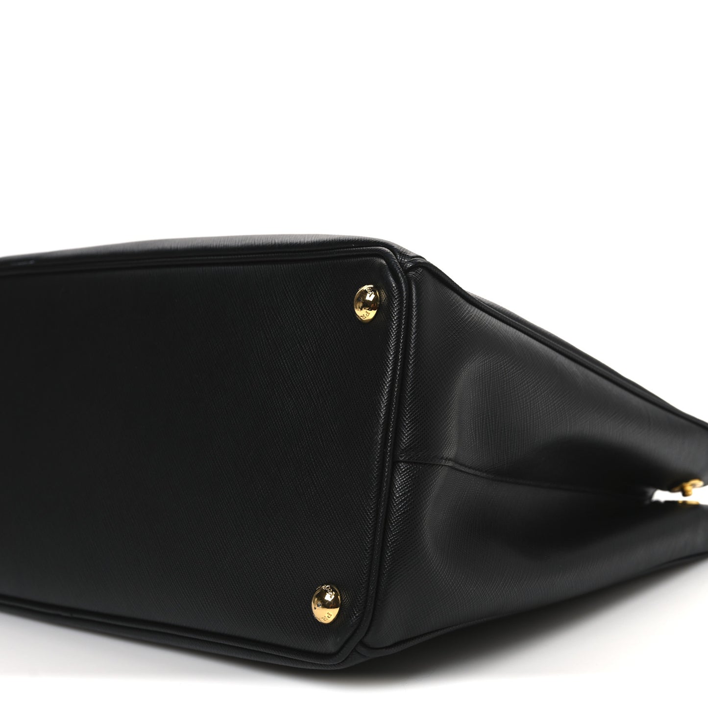 Saffiano Lux Medium Galleria Double Zip Tote Black