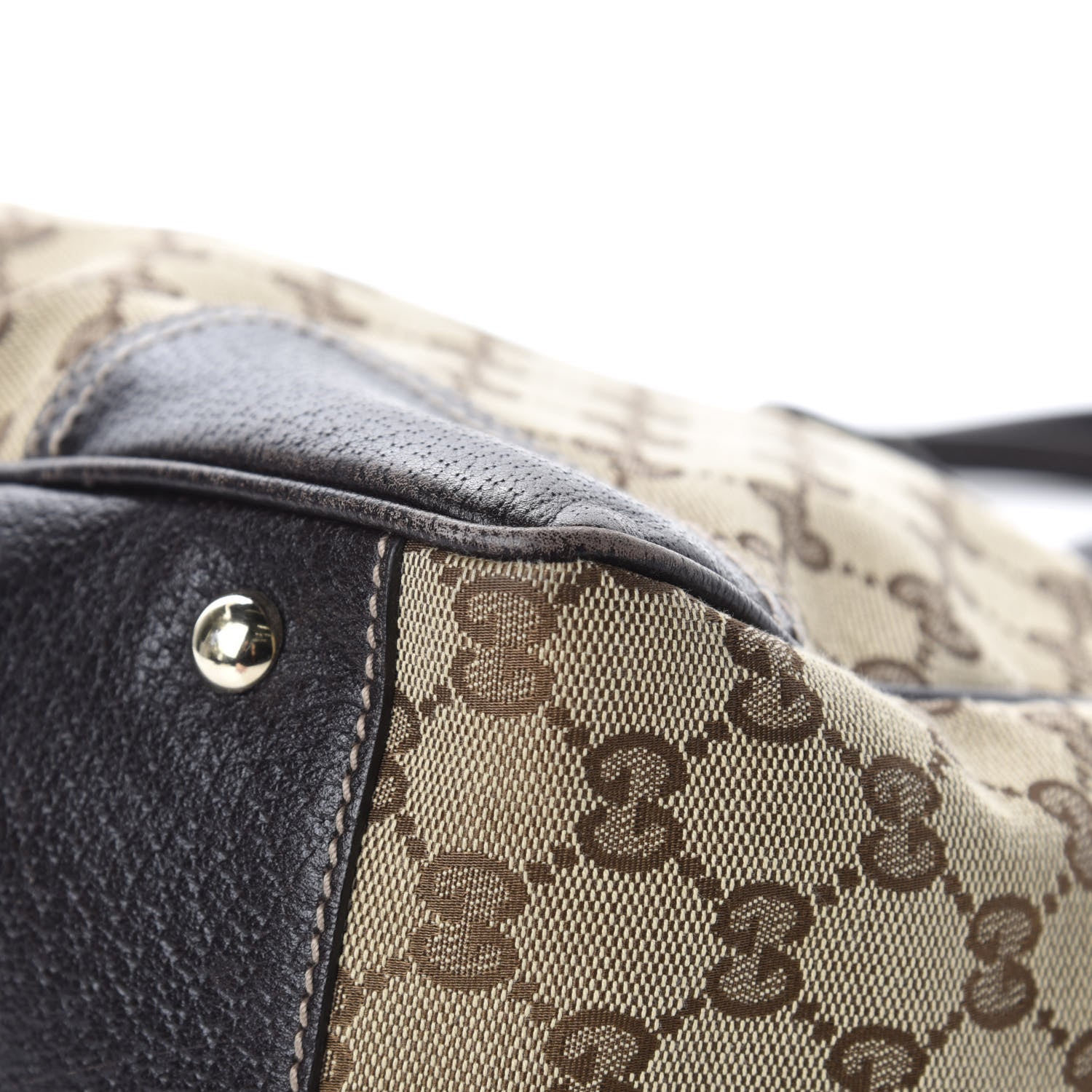 Gucci Monogram Medium Princy Tote Dark Brown 11 of 12