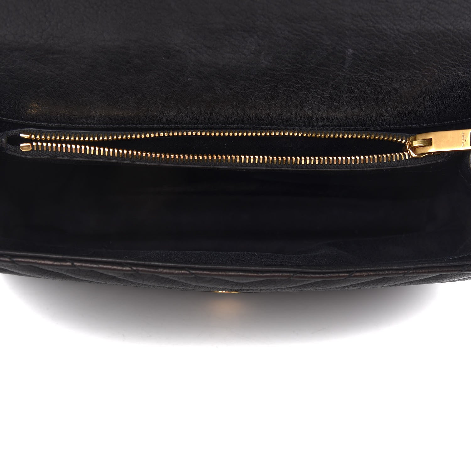 Saint Laurent Sheepskin Matelasse Chevron Monogram Large College Satchel Black 5 of 9
