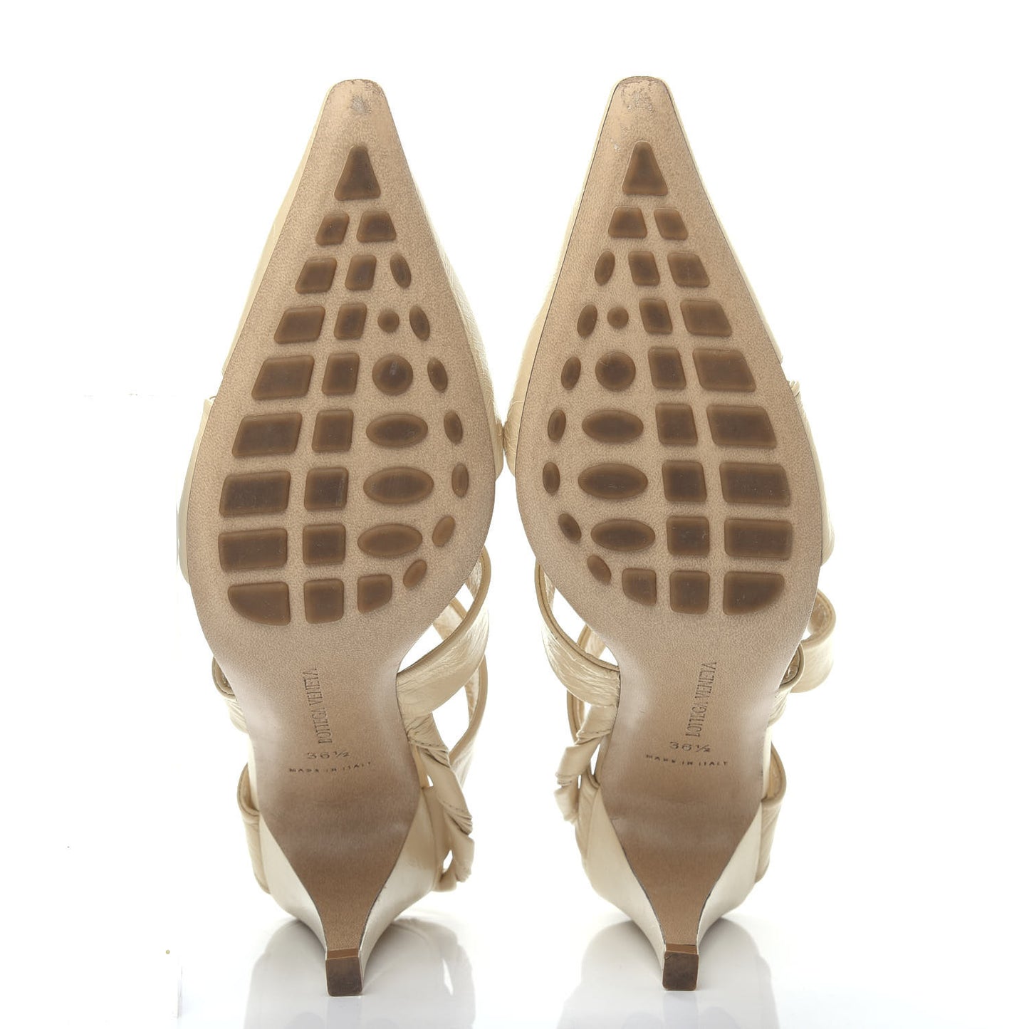 Shiny Nappa The Point Slingback 90mm Pumps 36.5 Butter