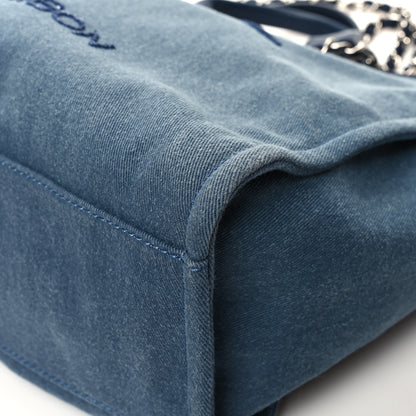 Chanel Canvas Sequin Large Deauville Tote Navy 10 of 12