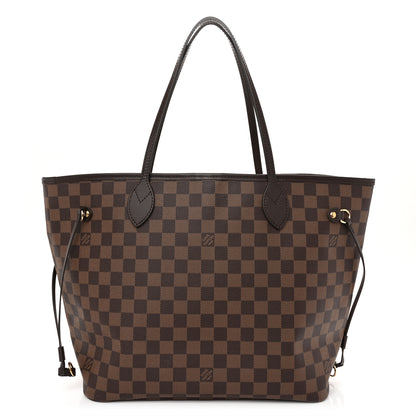 Louis Vuitton Damier Ebene Neo Neverfull MM Rose Ballerine 1 of 9