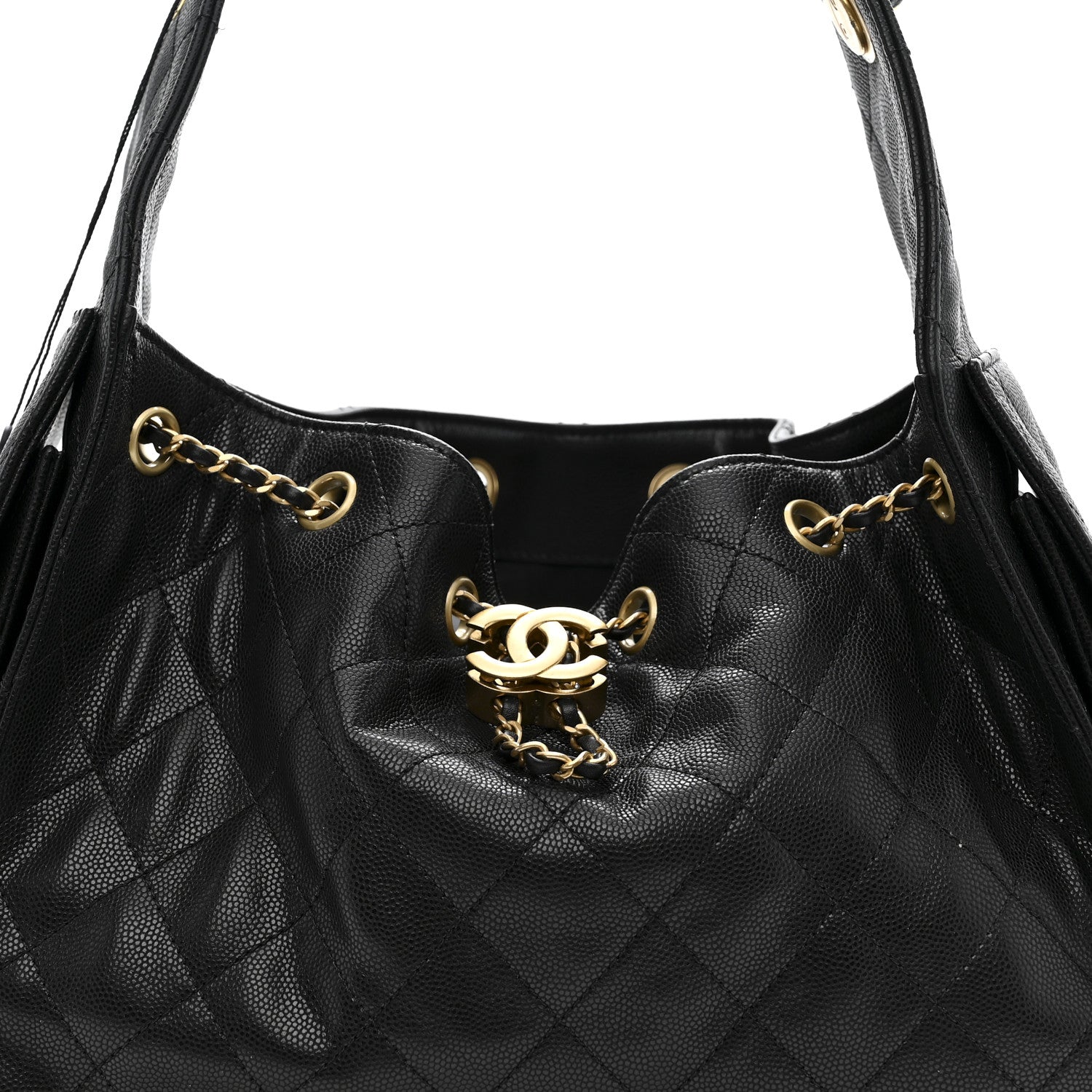 Chanel Caviar Quilted Small Chanel 25 Handbag Black 7 of 12