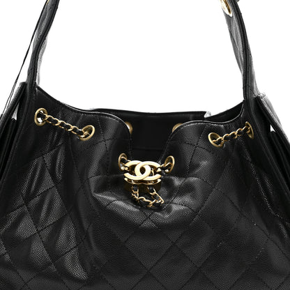 Chanel Caviar Quilted Small Chanel 25 Handbag Black 7 of 12