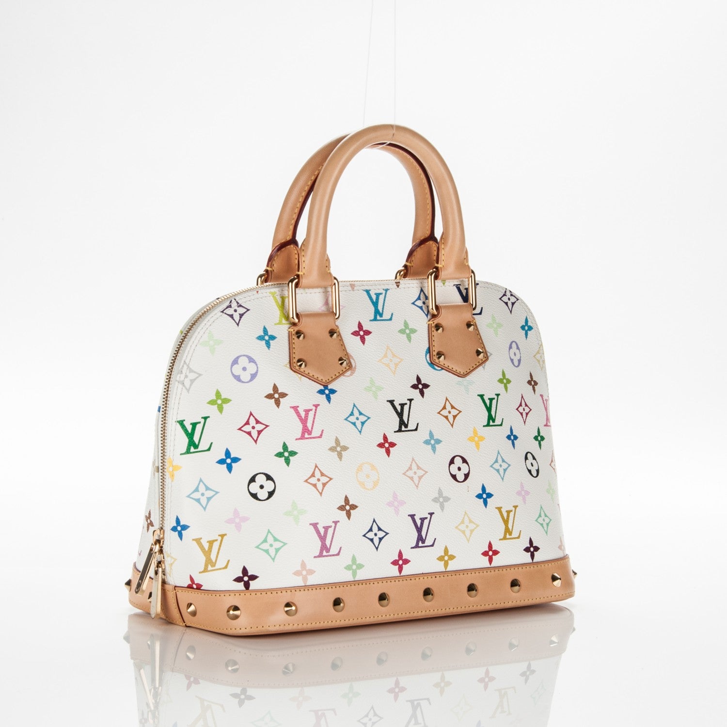 Louis Vuitton Monogram Multicolor Alma White 3 of 7