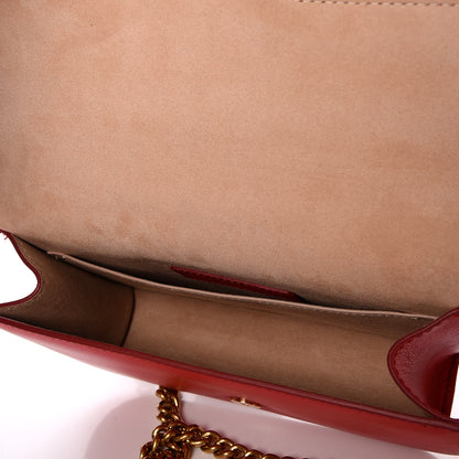 Alexander McQueen Calfskin Small Insignia Chain Flap Red 5 of 6