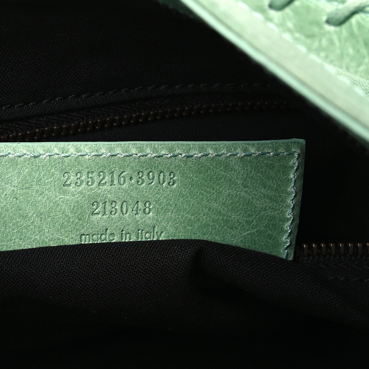 Balenciaga Agneau Classic Hardware Velo Vert D'eau 7 of 10