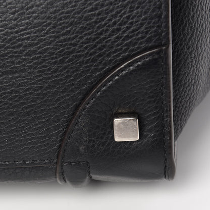 Celine Drummed Calfskin Mini Luggage Black 14 of 15