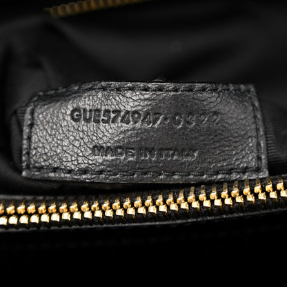 Saint Laurent Calfskin Y Quilted Monogram Large Loulou Chain Satchel Black 7 of 11
