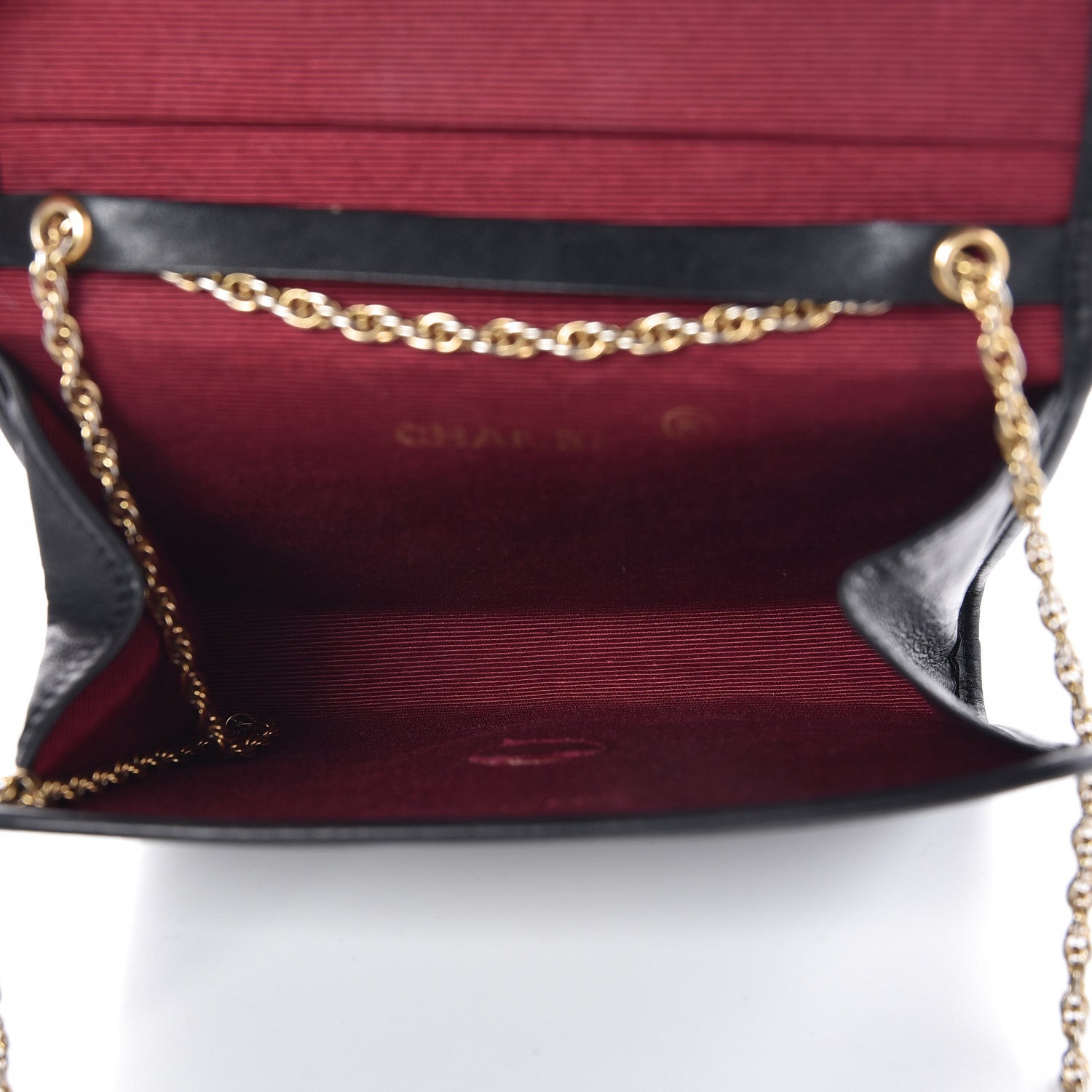Chanel Lambskin Stitched Mini Evening Flap Black 5 of 11