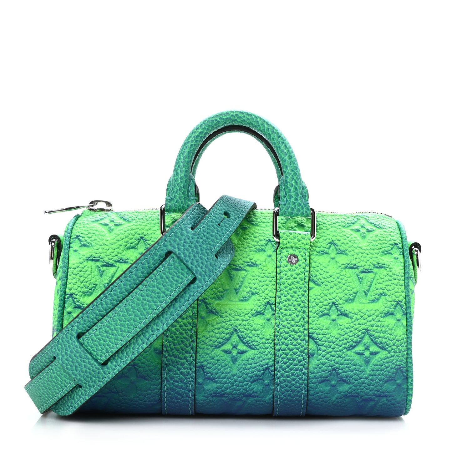 Taurillon Illusion Keepall XS Bleu Vert