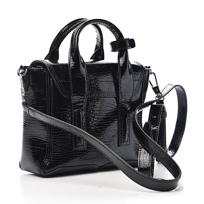 3.1 Phillip Lim 3.1 Textured Patent Mini Pashli Satchel Black 3 of 10