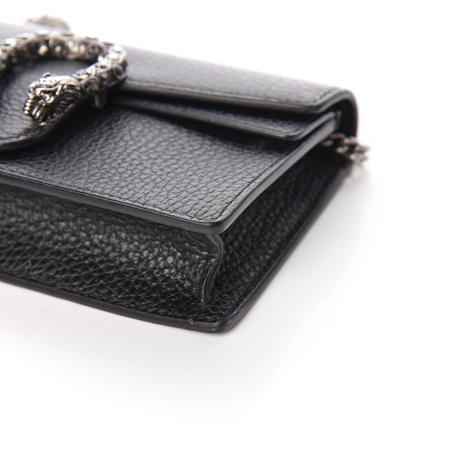 Gucci Calfskin Super Mini Dionysus Shoulder Bag Black 6 of 9
