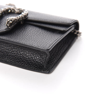 Gucci Calfskin Super Mini Dionysus Shoulder Bag Black 6 of 9