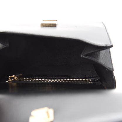 Givenchy Textured Calfskin Mini Pandora Box Chain Crossbody Bag Black 5 of 9