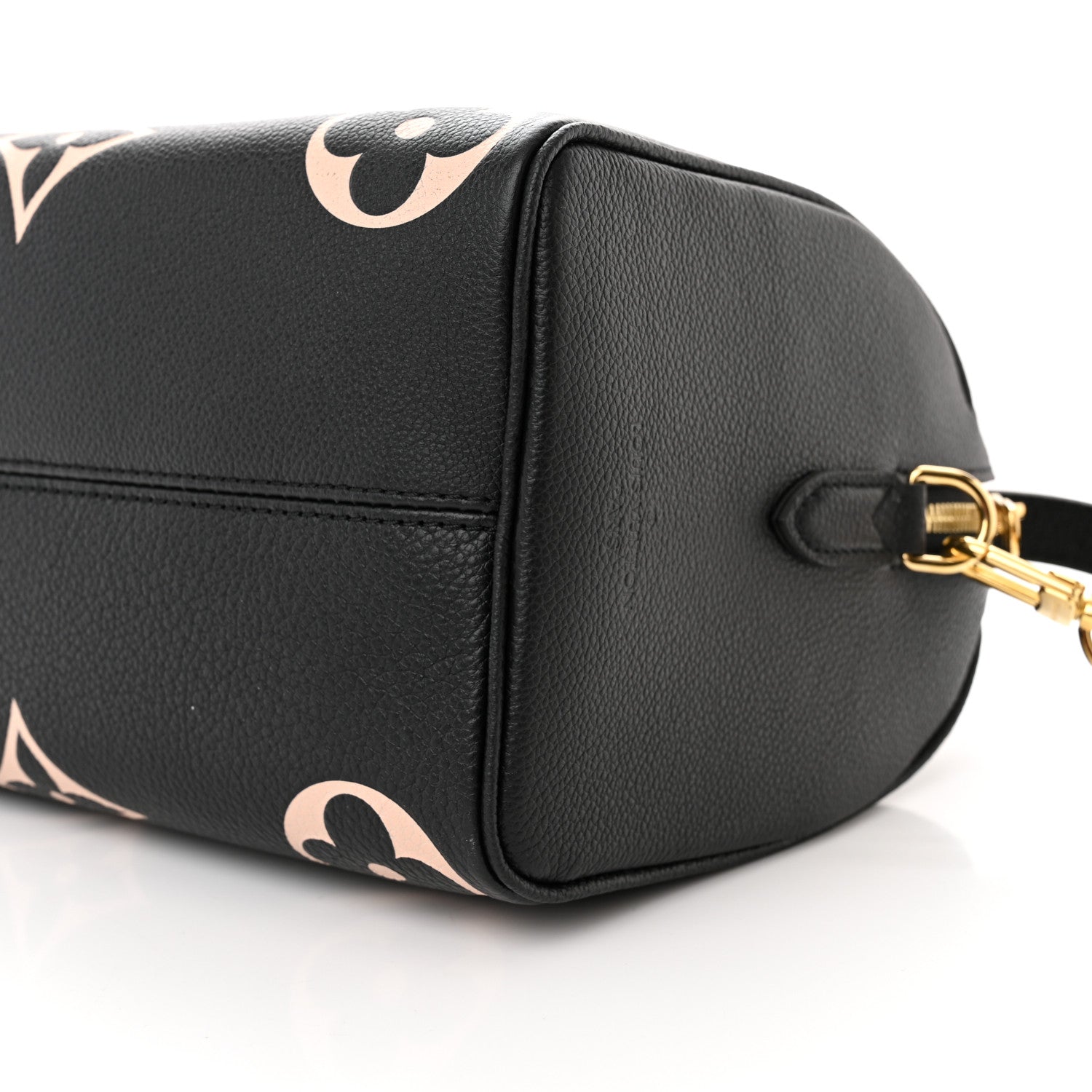 Louis Vuitton Empreinte Monogram Giant Speedy Bandouliere 25 Black Beige 9 of 9