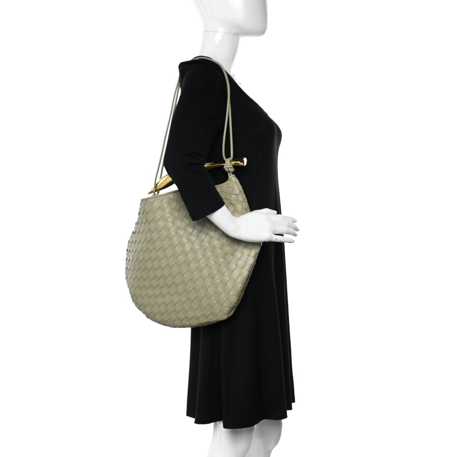 Bottega Veneta Nappa Intrecciato Medium Sardine Bag Travertine 2 of 13