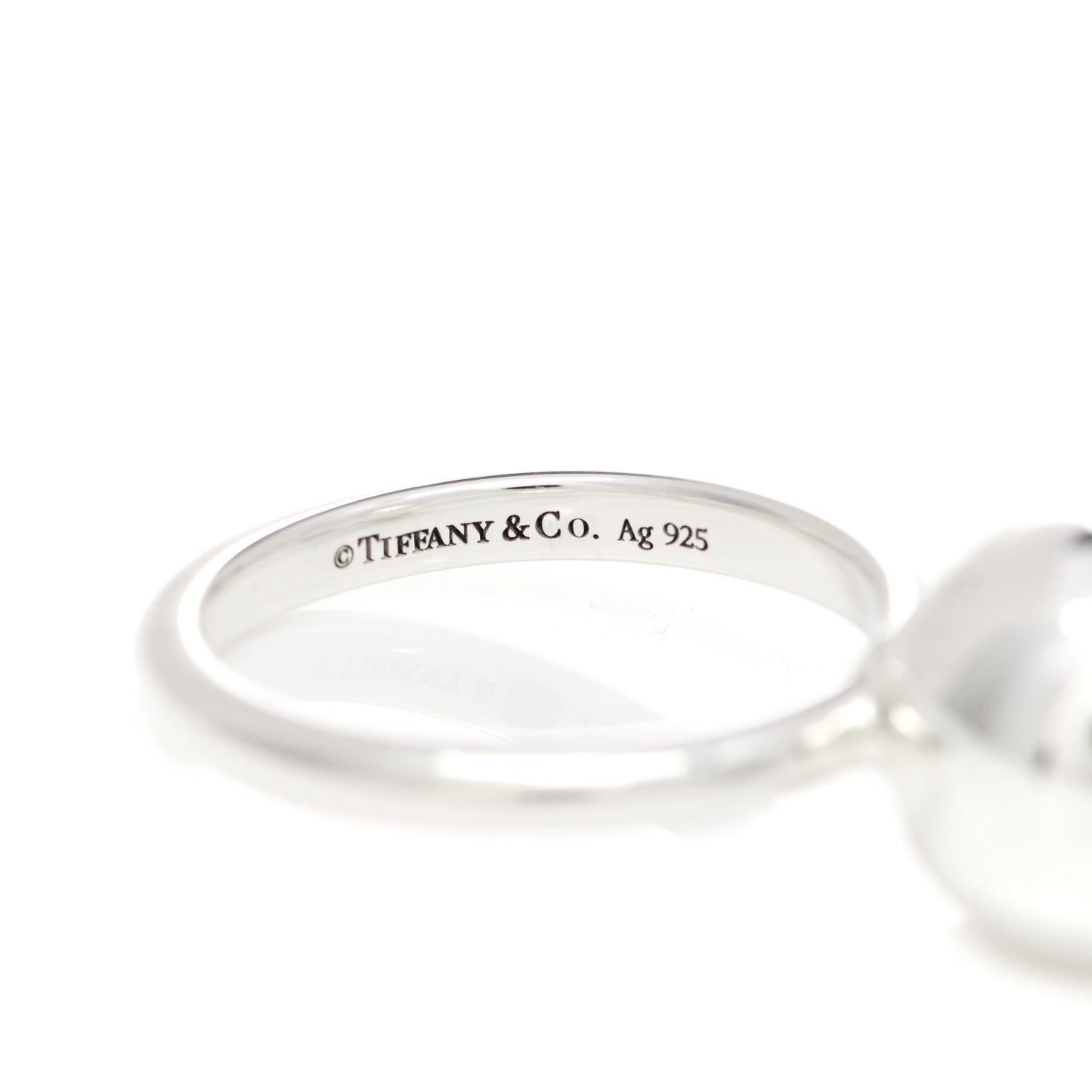 Sterling Silver 12mm HardWear Ball Ring 53 6.5