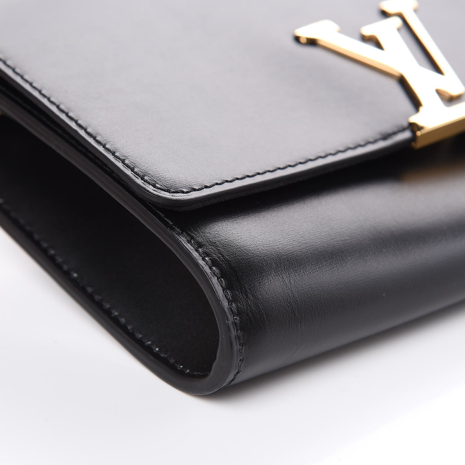 Louis Vuitton Calfskin Chain Louise GM NM Black 8 of 11