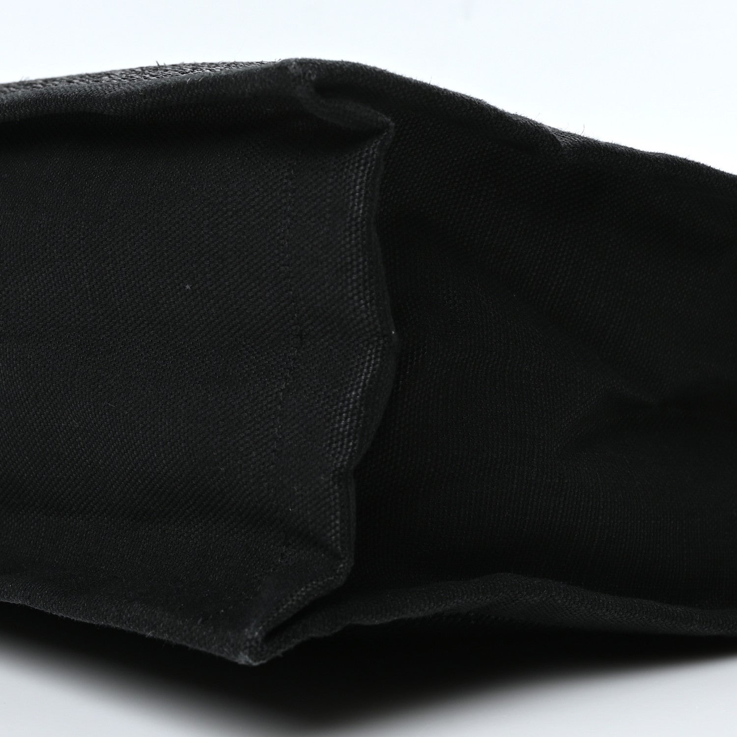 Saint Laurent Raffia Linen Calfskin Rive Gauche Tote Black 7 of 7