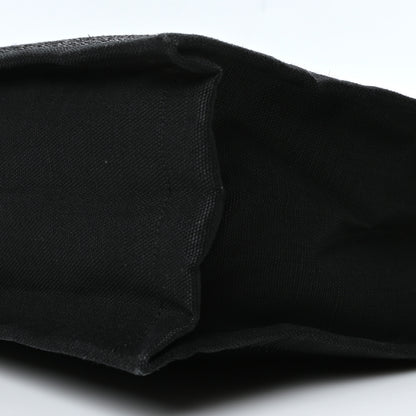 Saint Laurent Raffia Linen Calfskin Rive Gauche Tote Black 7 of 7