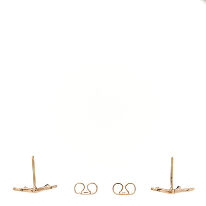 Tiffany 18K Rose Gold Bow Earrings 3 of 4