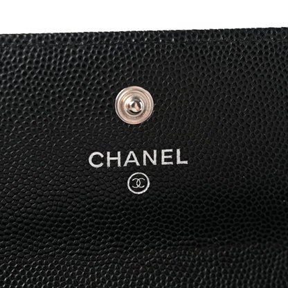Chanel Caviar Quilted Large Boy Gusset Flap Wallet Black 6 of 12