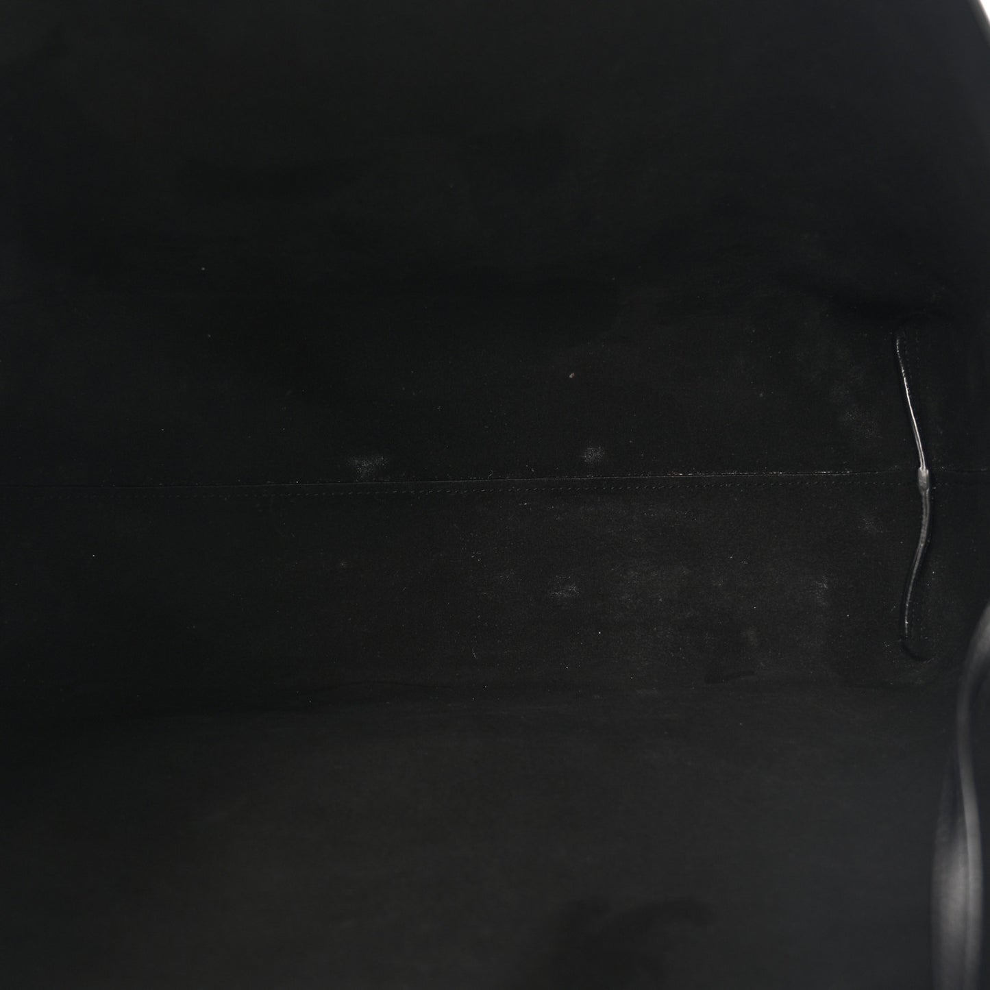 Calfskin Large Shopping Tote Black