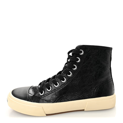 Balenciaga Agneau Arena Womens Paris High Top Sneakers 37 Black 1 of 8